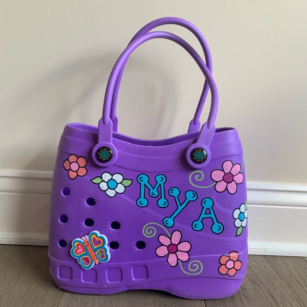 Personalized “MYA” Optari Girls Rubber Tote